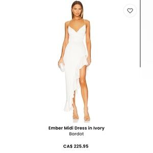 Bardot Ivory Ember Dress Size 4 BNWT